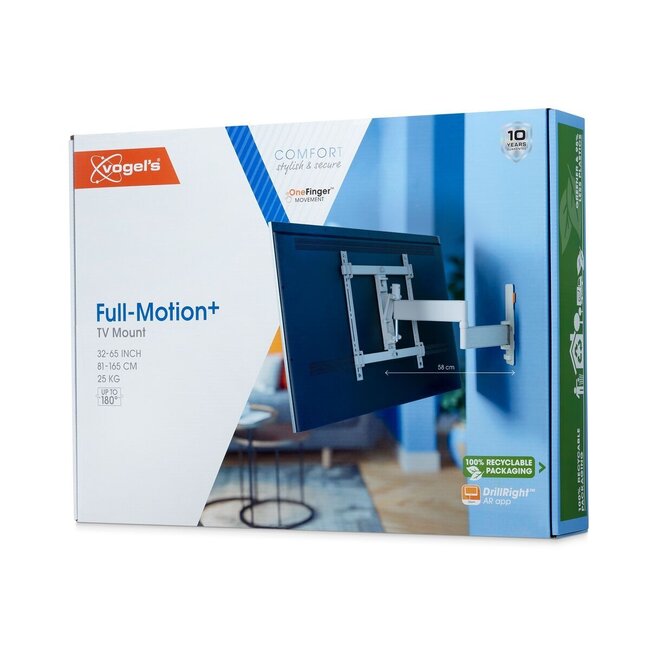 Vogel's TVM 3445 draaibare tv-muurbeugel - wit