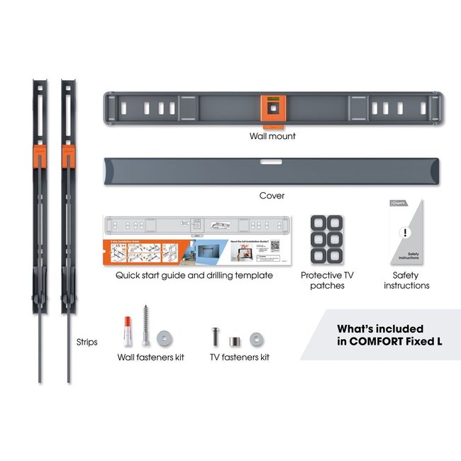 Vogel's TVM 3605 Vaste tv-muurbeugel - Zwart