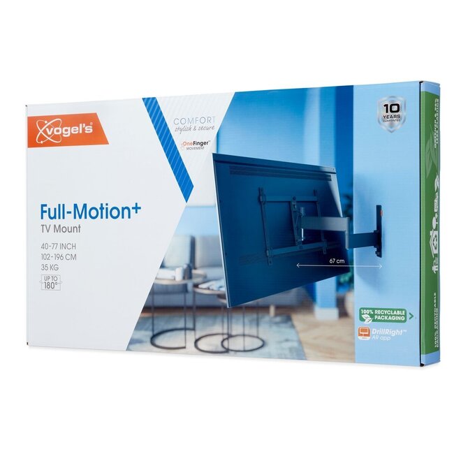 Vogel's TVM 3645 draaibare tv-muurbeugel - zwart