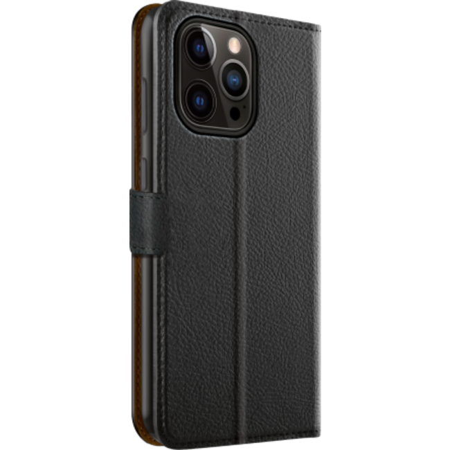XQISIT Slim Wallet zwart Apple iPhone 15 Pro Max