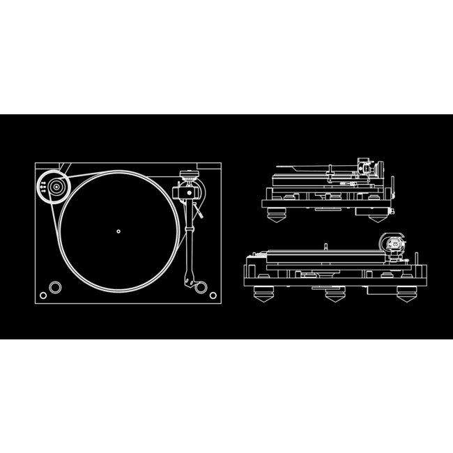 Pro-Ject 6-Perspex SB helder acryl