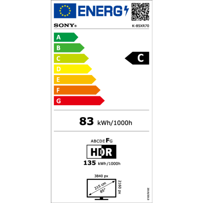 Sony K85XR70P Bravia 7 4K UHD QLED TV