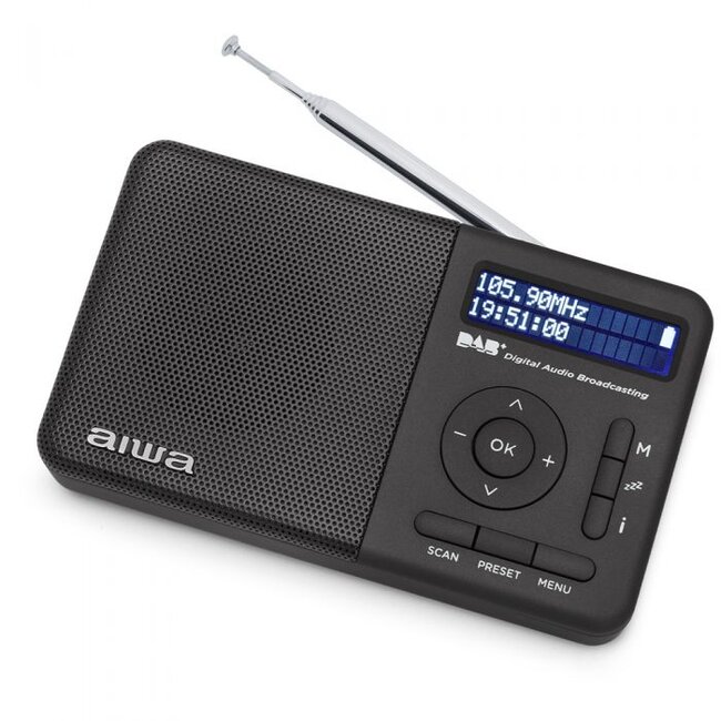 Aiwa RD-40DAB Draagbare radio DAB+ en FM zwart