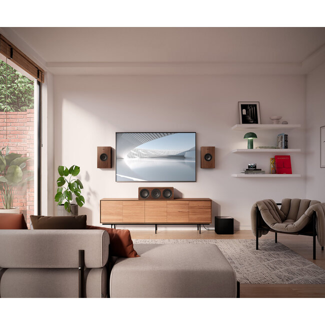 Kef Q4 Meta luidspreker walnoot (prijs/stuk)