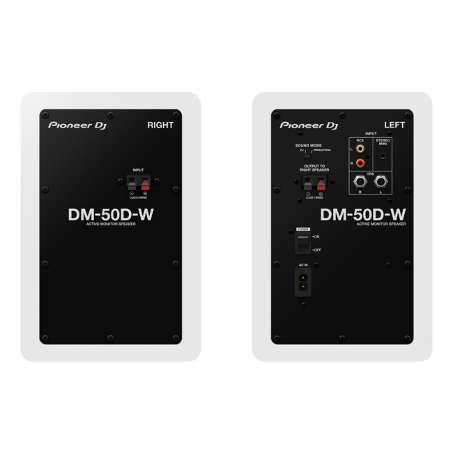 Pioneer DJ DM-50D desktopmonitorsysteem wit