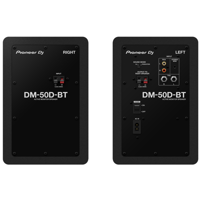 Pioneer DJ DM-50D-BT desktopmonitorsysteem zwart