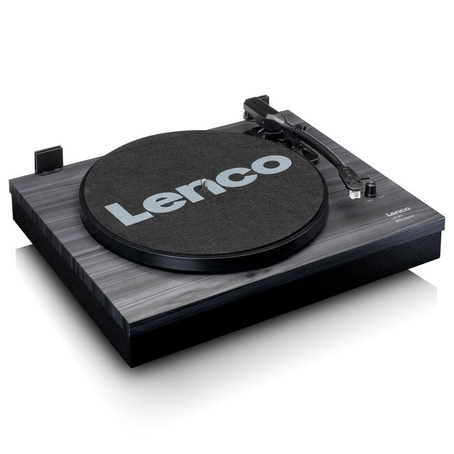 Lenco LS-301BK platenspeler met bluetooth en 2 externe luidsprekers