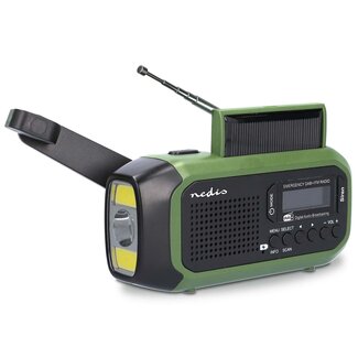 Nedis Noodradio draagbaar model DAB+/FM batterij gevoed