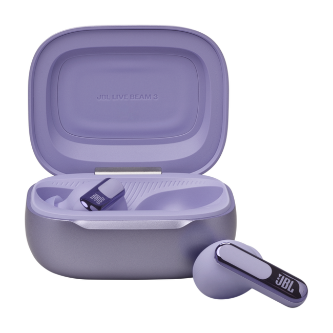 JBL Live Beam 3 draadloze noice cancelling oortjes paars