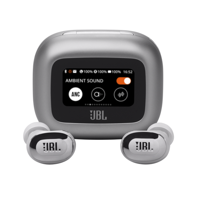 JBL Live Buds 3 draadloze noice cancelling oortjes zilver