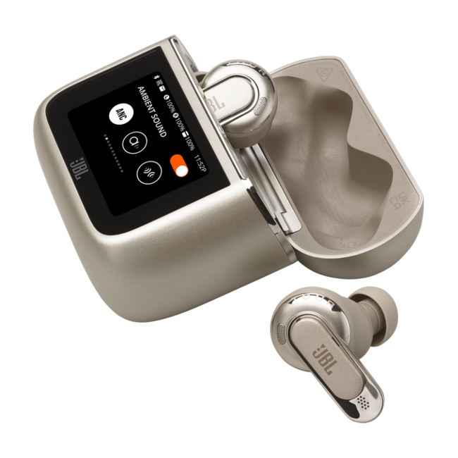 JBL Tour Pro 3 draadloze noice cancelling oortjes Latte