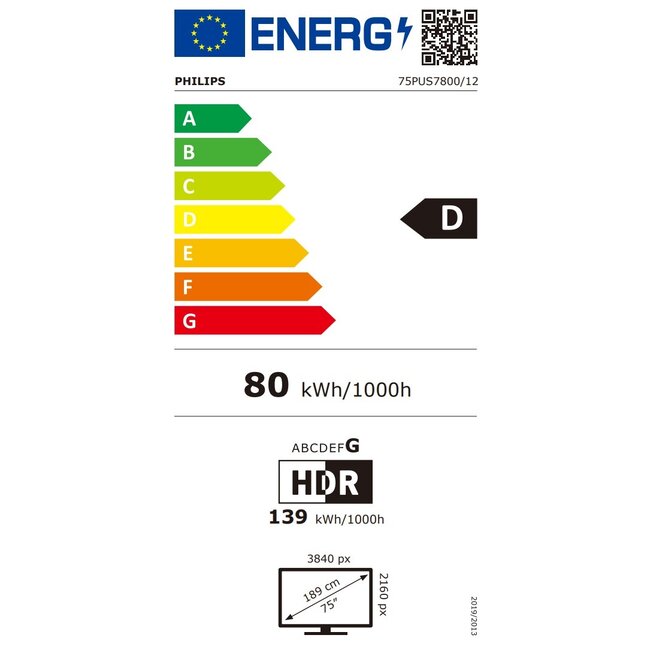 75PUS7800/12 UHD QLED 4k TV