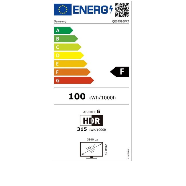 Samsung QE65S95FATXXN OLED 4K Smart TV