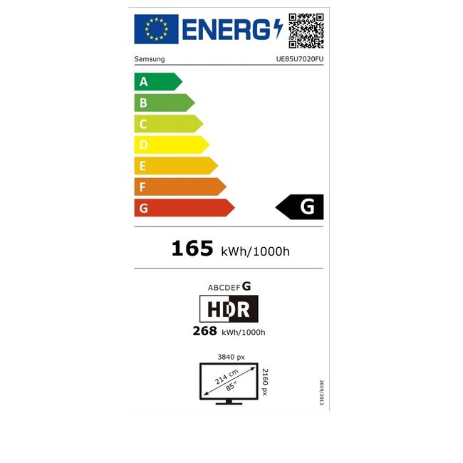 Samsung UE85U7020FUXXN UHD Smart TV