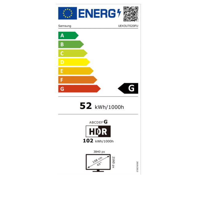Samsung UE43U7020FUXXN UHD Smart TV