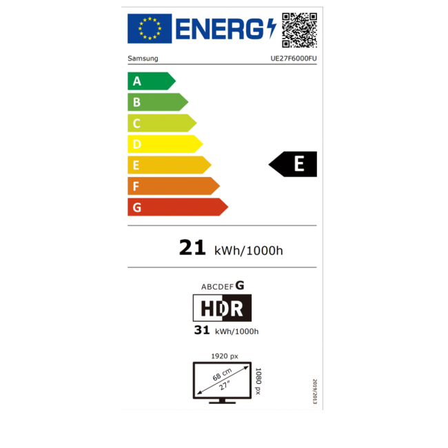 Samsung UE27F6000FUXXN Full HD LED TV