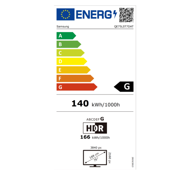 Samsung QE75LST7DATXXN Neo QLED 4K TV