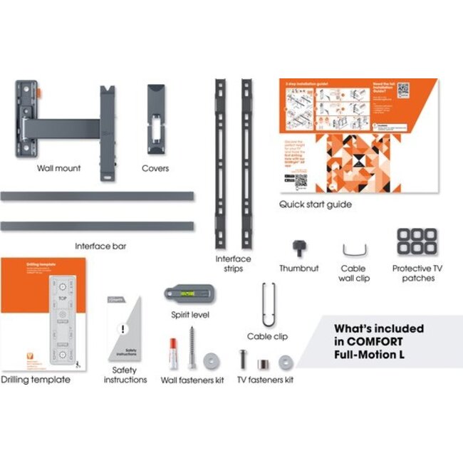 TVM 3625 Draai-en kantelbare tv-beugel