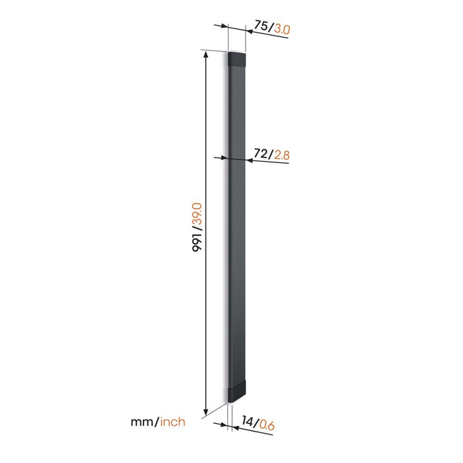 Vogel's TVA 7000 Kabelgoot zwart