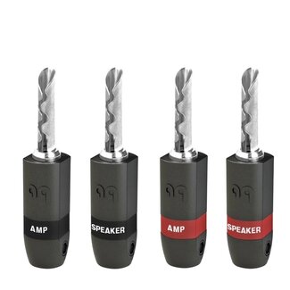 AudioQuest BAN300 SET (4 connectoren) SILVER