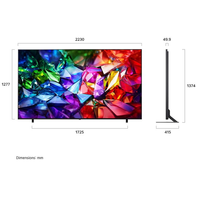 LG 100MRGB96B9 4K Micro RGB Smart TV