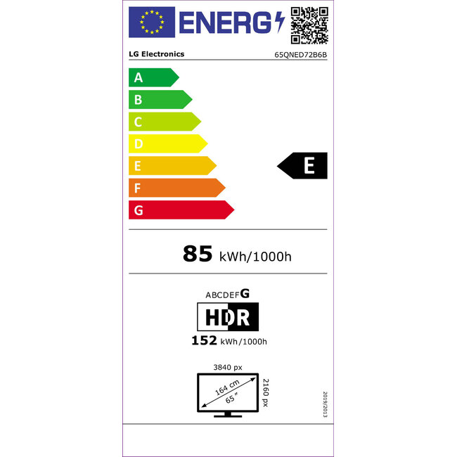 LG 65QNED72B6B 4K QNED TV