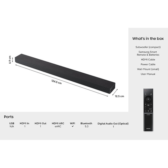 Samsung HW-S90H/XN Soundbar met Dolby Atmos