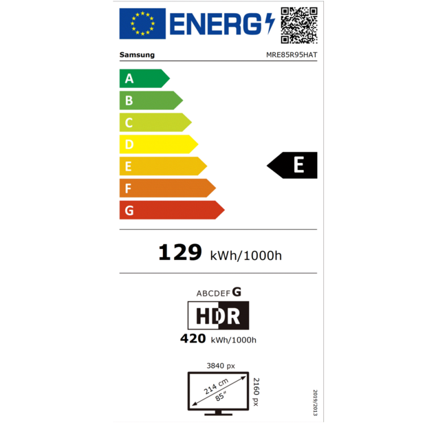 Samsung 85" R95H Micro RGB 4K Vision AI TV | MRE85R95HATXXN