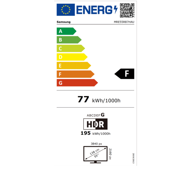 Samsung 55 Inch Micro RGB 4K Vision AI TV | MRE55R87HAUXXN