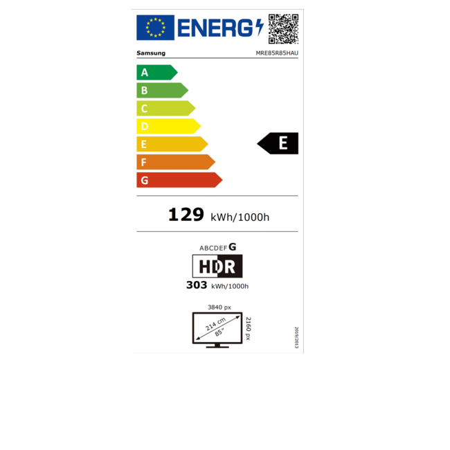 Samsung 85 Inch Micro RGB 4K Vision AI Smart TV – MRE85R85HAUXXN