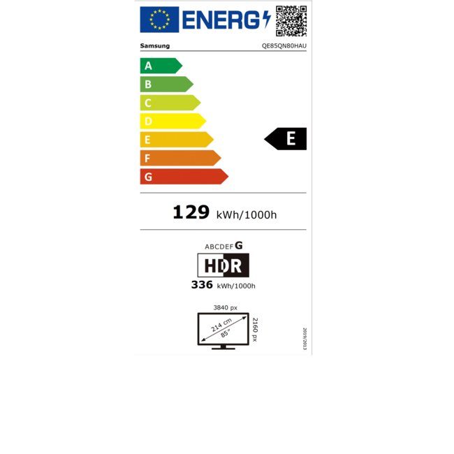 Samsung 85 Inch Neo QLED 4K Vision AI Smart TV – QE85QN80HAUXXN