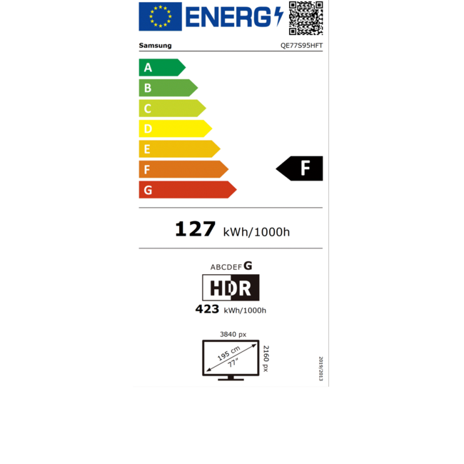 Samsung 77 Inch OLED 4K Vision AI Smart TV – QE77S95HFTXXN