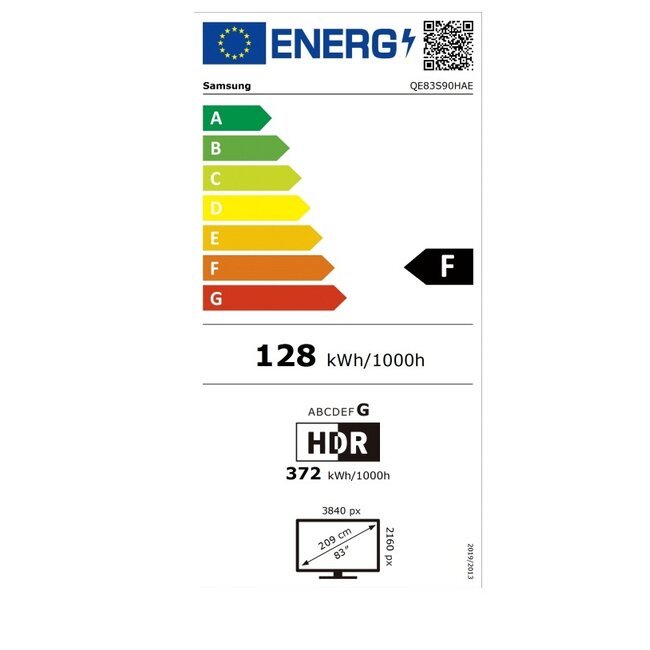 Samsung 83 Inch OLED 4K Vision AI Smart TV – QE83S90HAEXXN