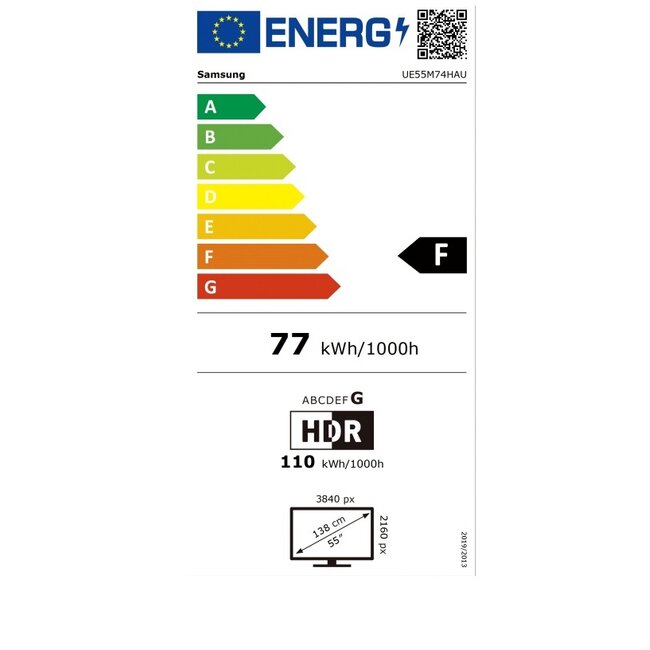 55 Inch Mini LED 4K Vision AI Smart TV - UE55M74HAUXXN