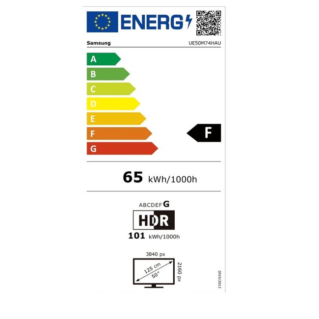 Samsung 50 Inch Mini LED 4K AI Smart TV - UE50M74HAUXXN