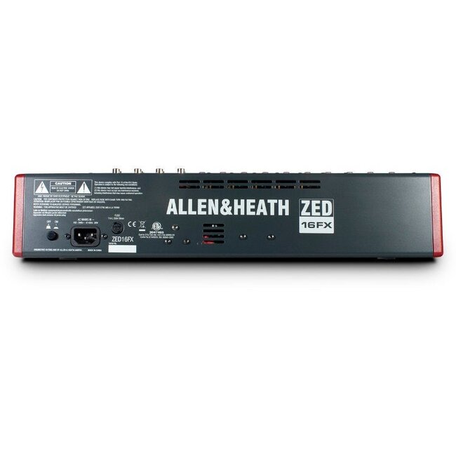 A&H - ZED16FX 10 Mic/Line Inputs, 3 Stereo Sources USB, FX