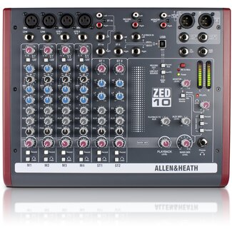 Allen & Heath ZED-10 4 Mic/Line Inputs, 2 Stereo, USB