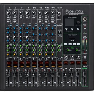 Mackie Onyx12 Analoge 12-kanaals USB Mengtafel met Bluetooth