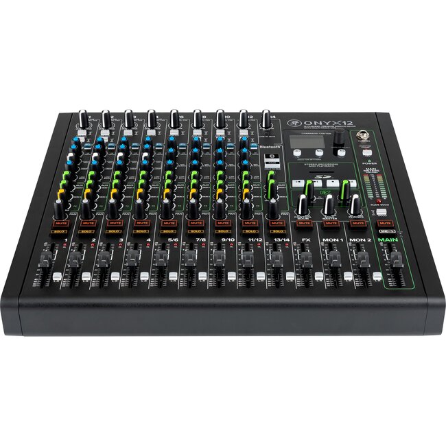 Mackie Onyx12 Analoge 12-kanaals USB Mengtafel met Bluetooth