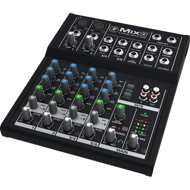 MACKIE - SMK MIX8 MENGTAFELS ANALOOG MIX COMPACT 8 KANALEN, 10 INPUTS