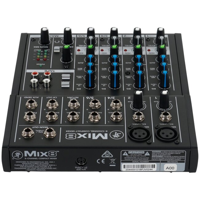 MACKIE - SMK MIX8 MENGTAFELS ANALOOG MIX COMPACT 8 KANALEN, 10 INPUTS