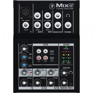 Mackie Mix5 Compacte 5-kanaals Analoge Mengtafel