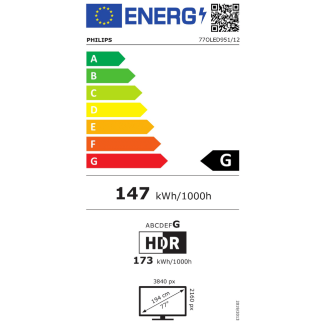 Philips 77OLED951/12 OLED+ 4K Ambilight TV