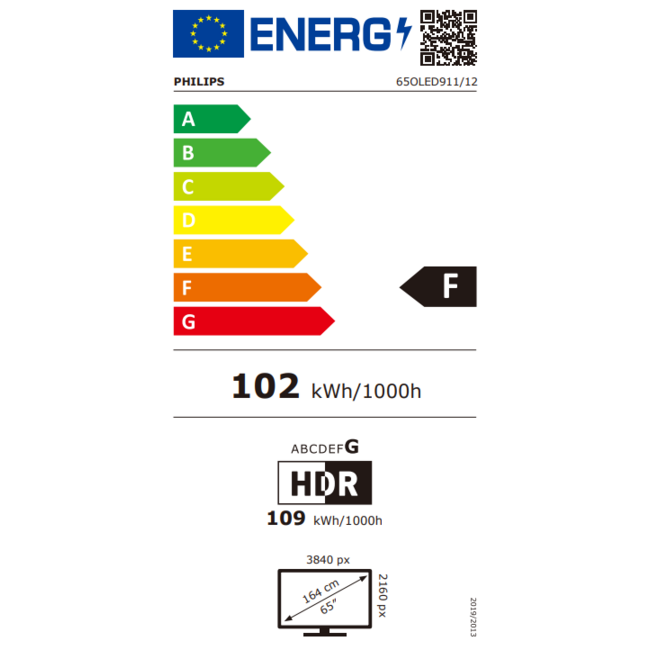 Philips 65OLED911/12 OLED+ 4K Ambilight TV