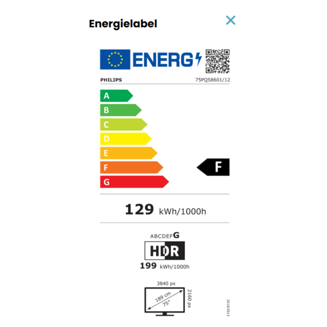 Philips 75PQS8601/12 – 75 inch QLED 4K Ambilight Smart TV