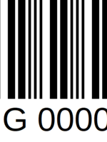 Simple product barcode includes alphabet