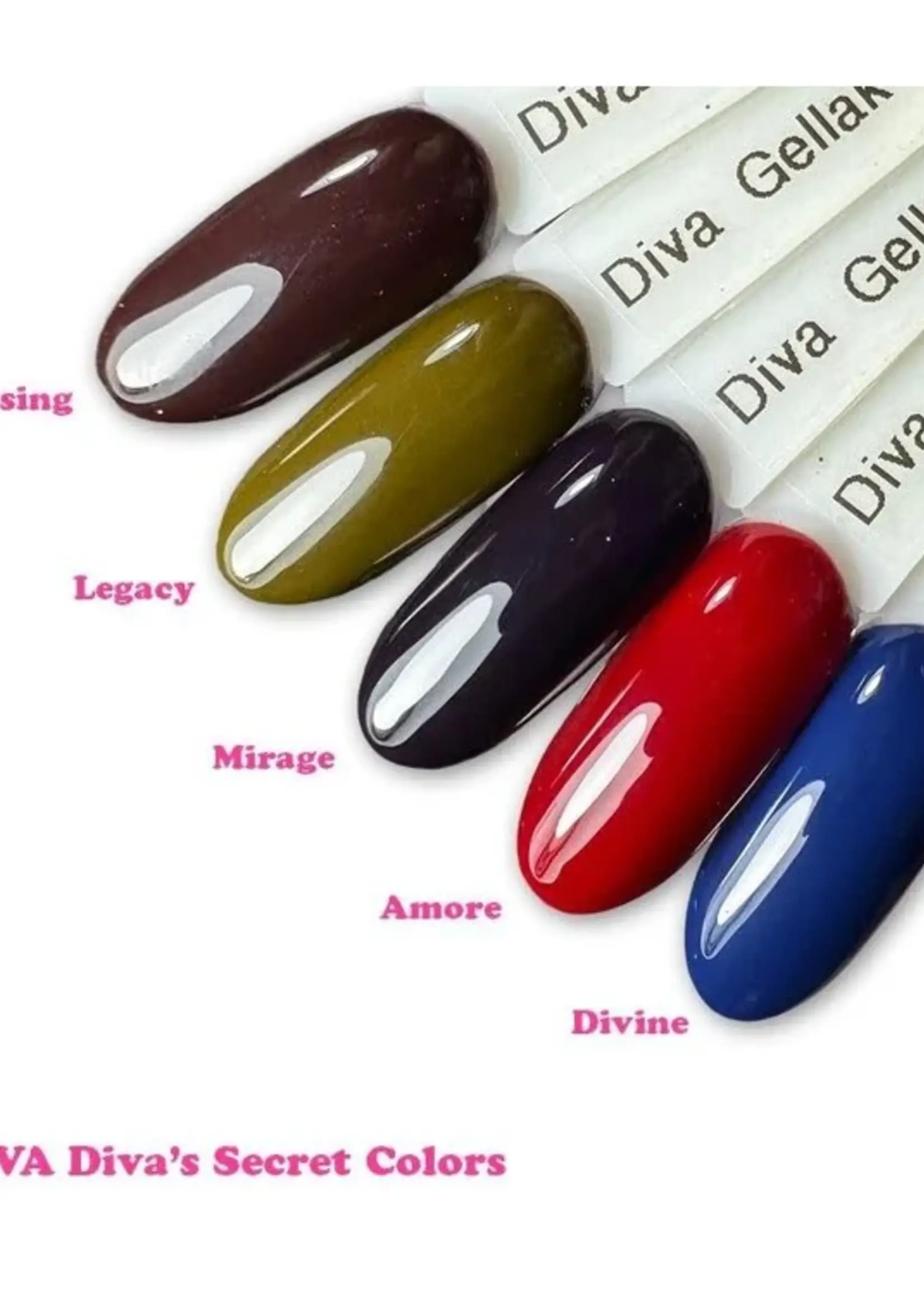 JMango360 Set Gellak Diva's Secret Colors 5 st. 10 ml.