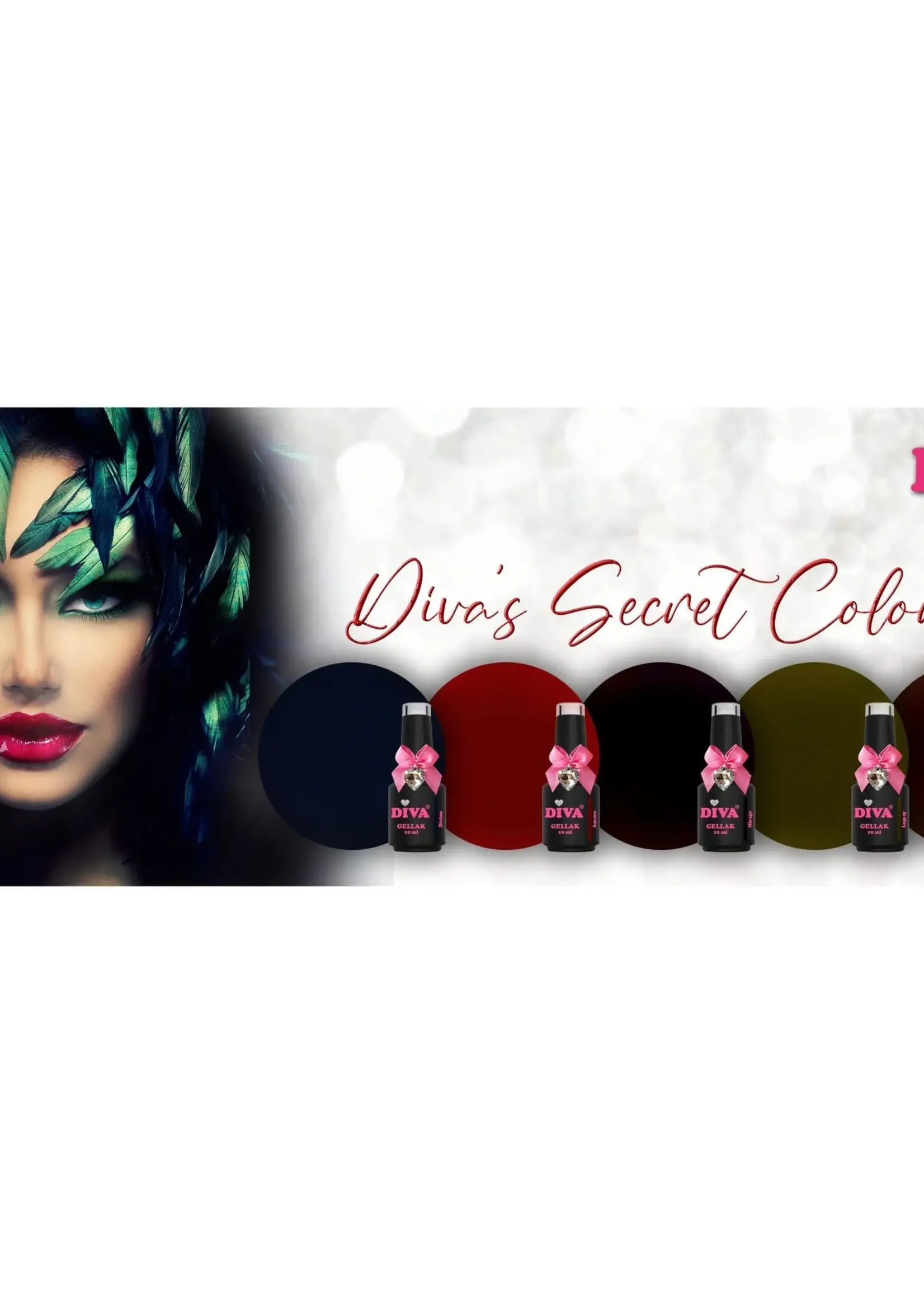 JMango360 Set Gellak Diva's Secret Colors 5 st. 10 ml.