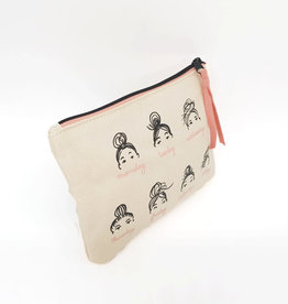Canvas Pouch - A Week of Buns