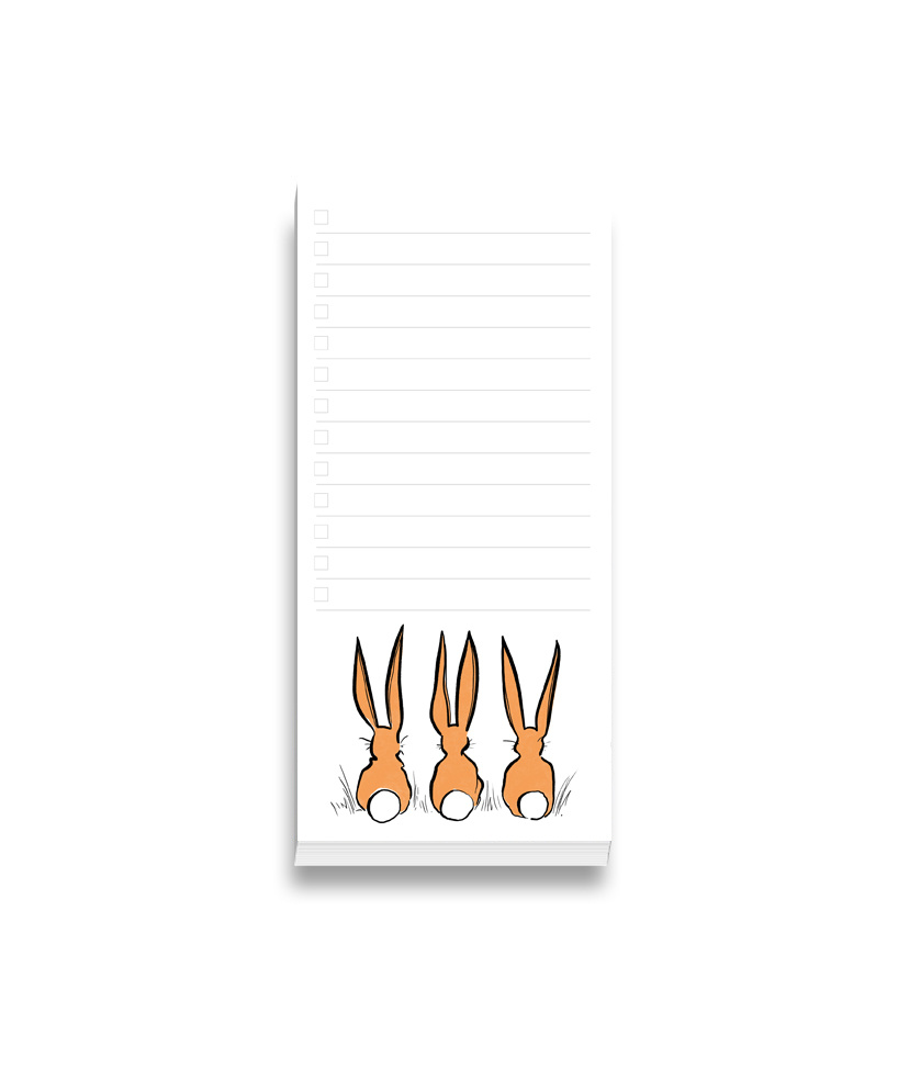 To-Do Pad "Orange Bunnies"